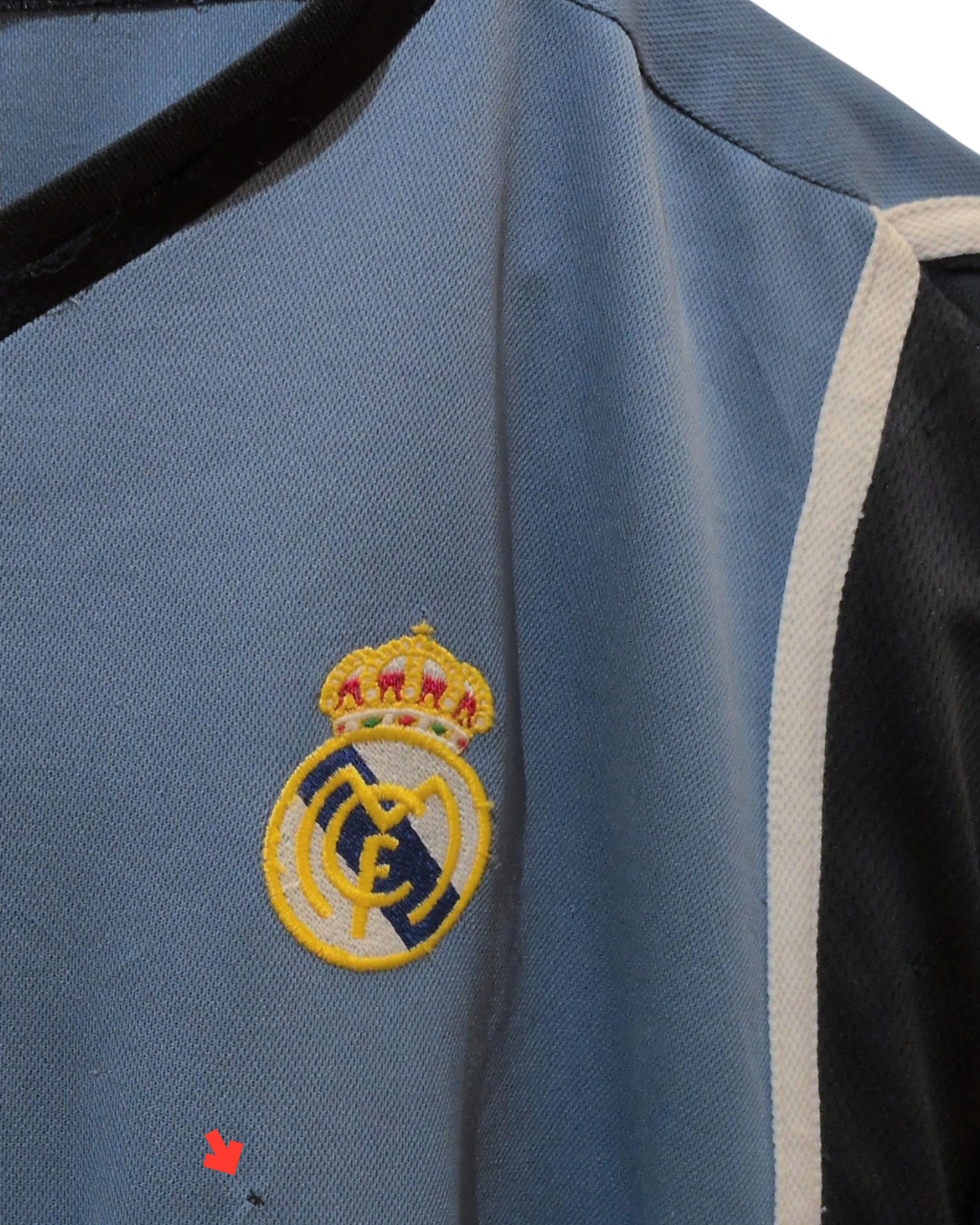2001 Real Madrid Adidas Away L/S Shirt #7 Raul - (XL)