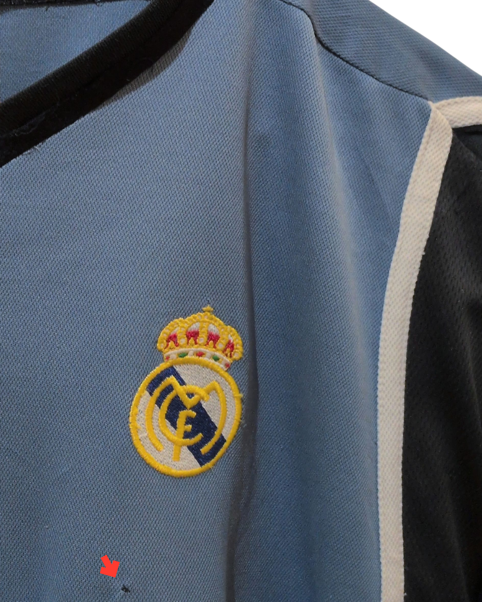 2001 Real Madrid Adidas Away L/S Shirt #7 Raul - (XL)