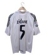 2005-06 Real Madrid Adidas Home Shirt #5 Zidane - (XL.Boys)