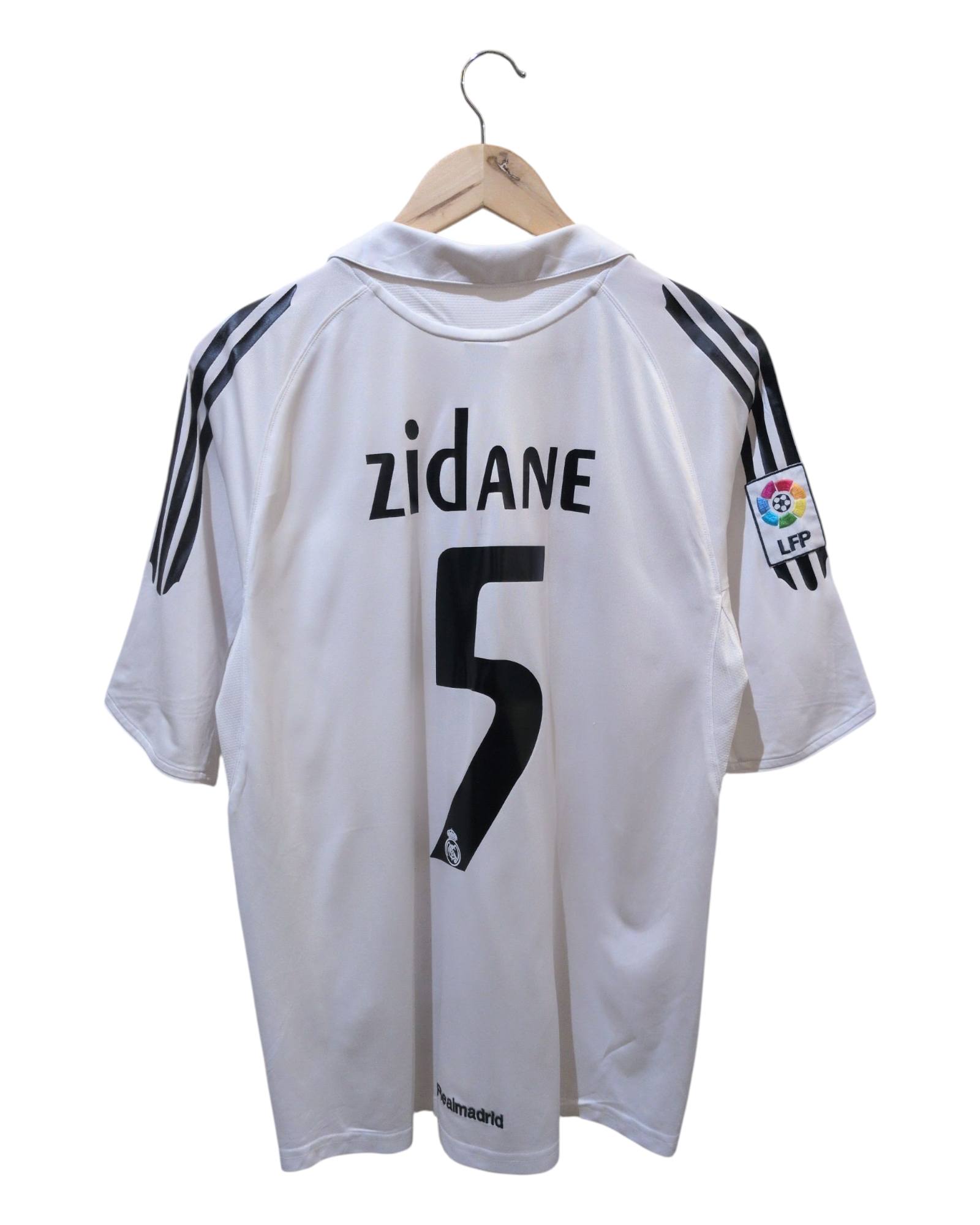 2005-06 Real Madrid Adidas Home Shirt #5 Zidane - (XL.Boys)