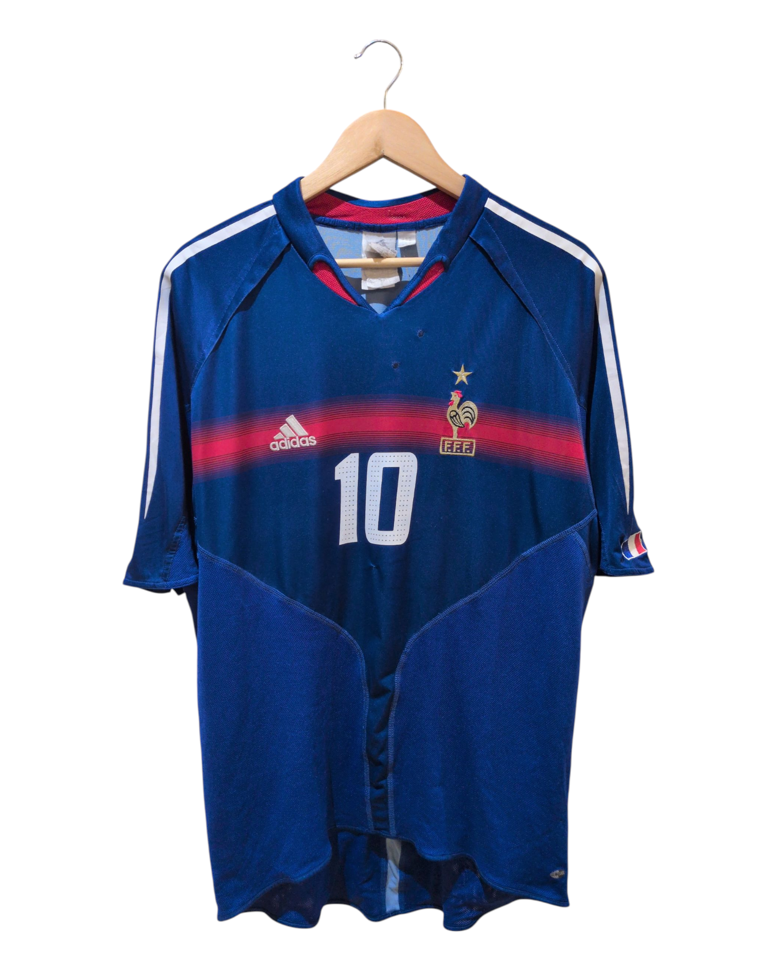 2004-06 France Adidas Home Shirt #10 Zidane - (XL)