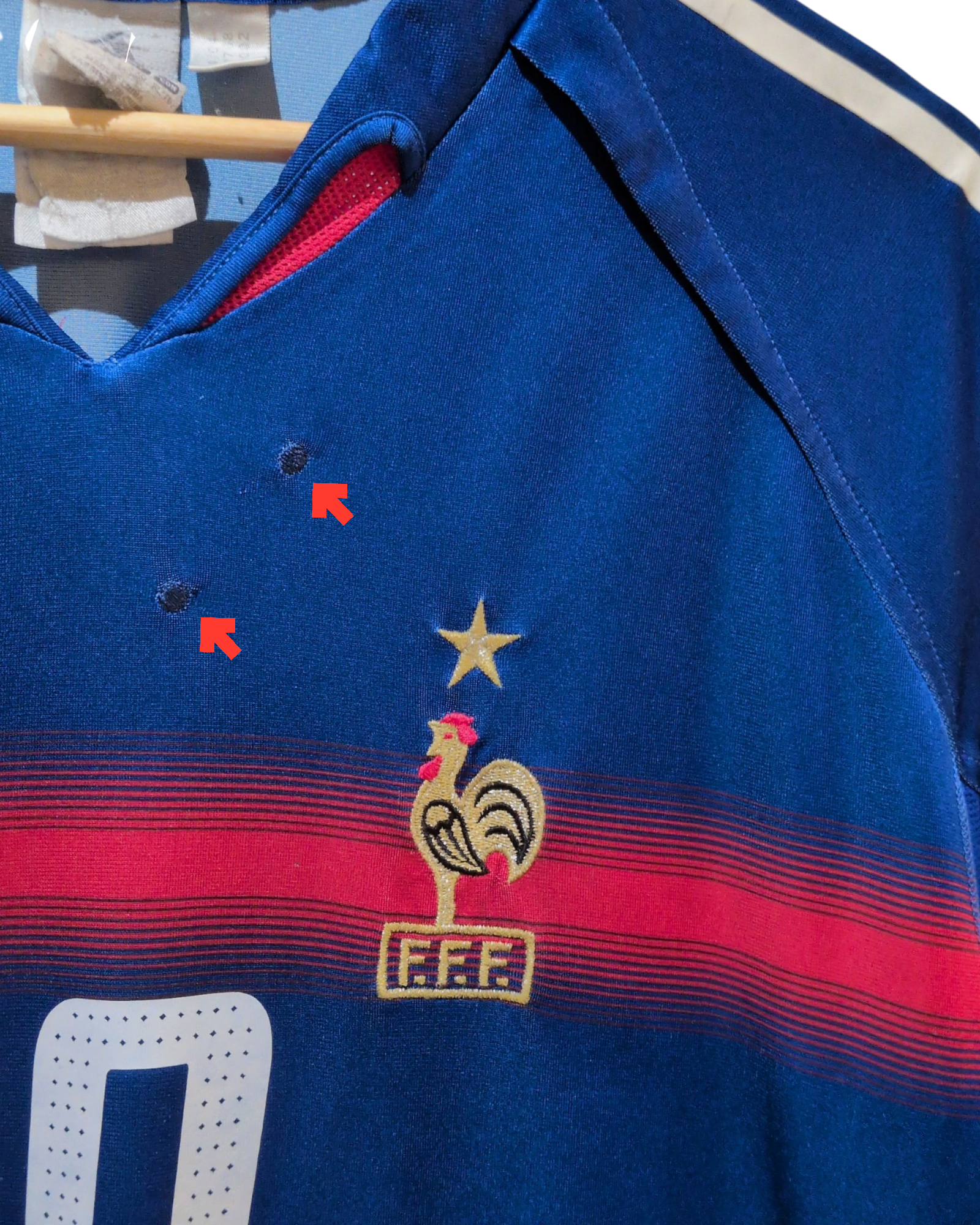 2004-06 France Adidas Home Shirt #10 Zidane - (XL)