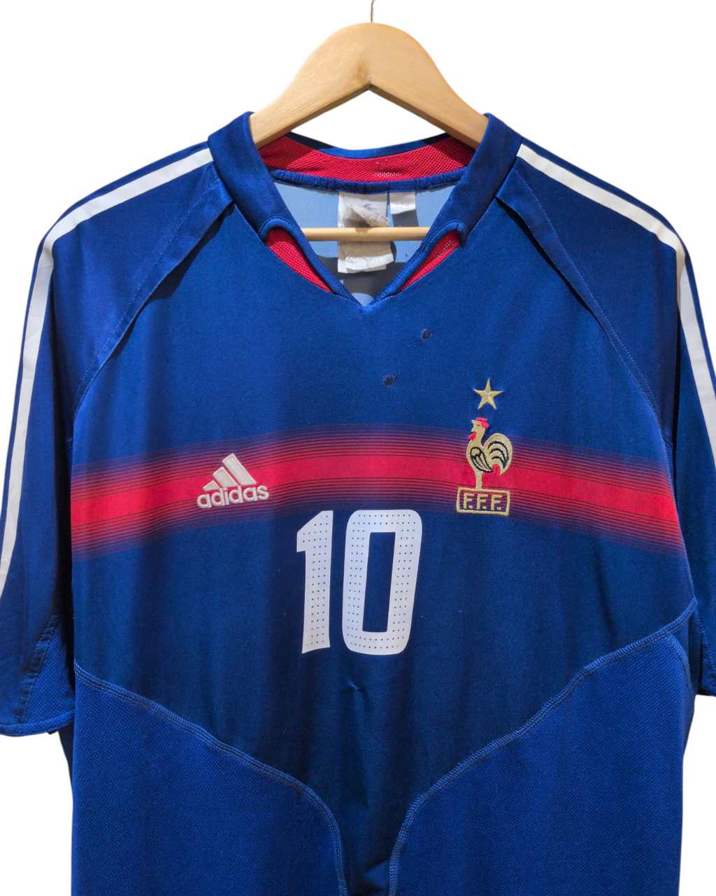 2004-06 France Adidas Home Shirt #10 Zidane - (XL)