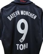 2008-09 Bayern Munich Adidas Away Shirt #9 Toni - (L)