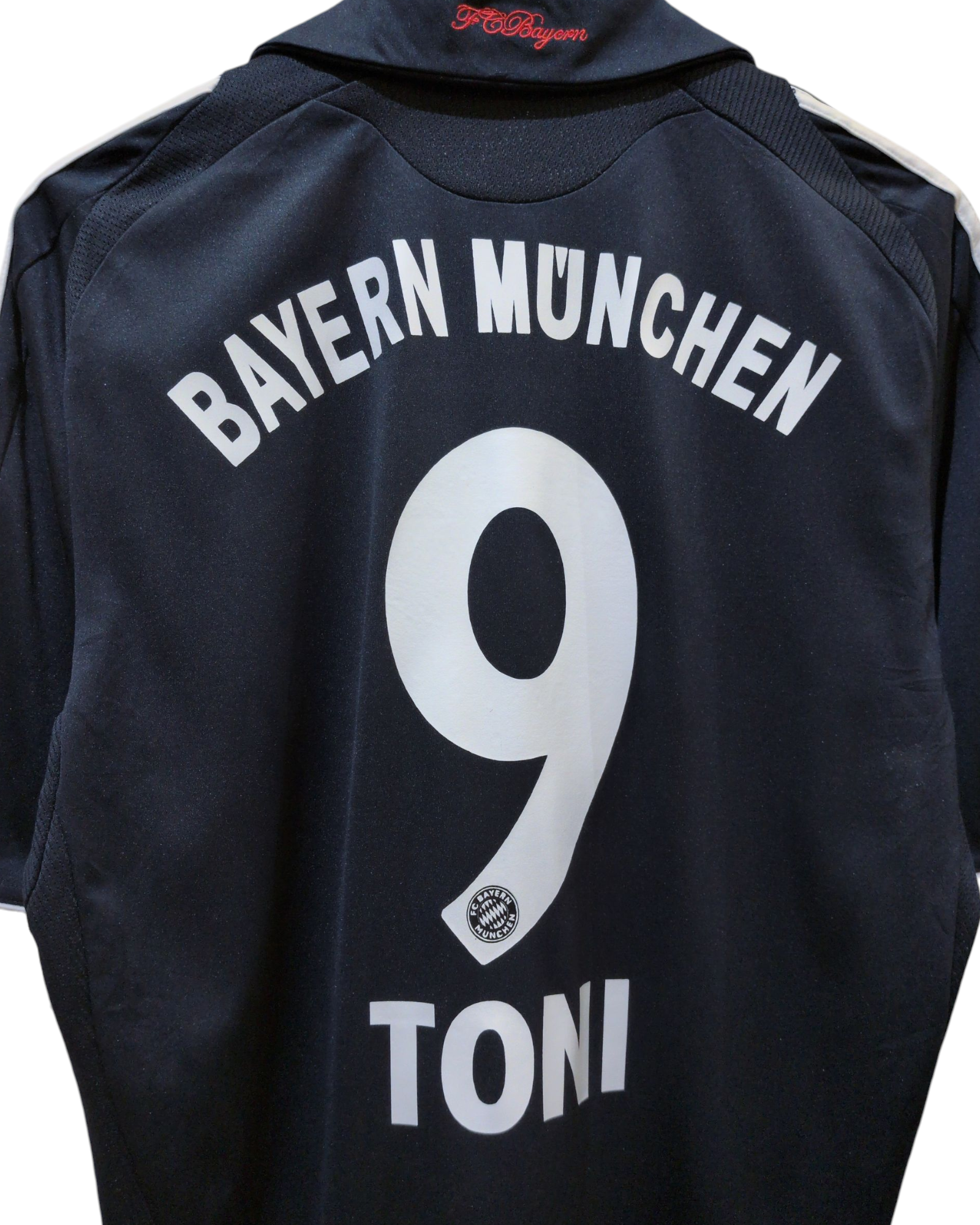2008-09 Bayern Munich Adidas Away Shirt #9 Toni - (L)