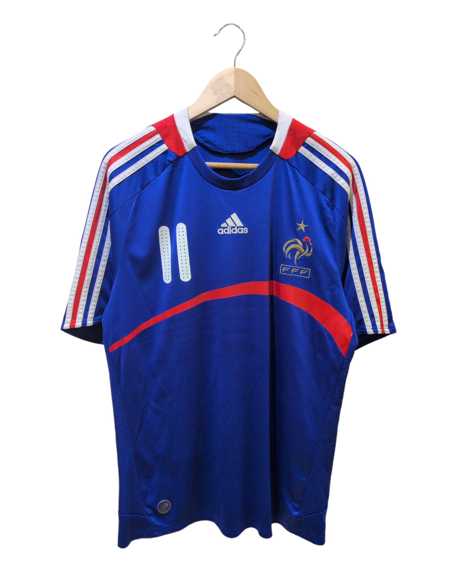 2007-08 France Adidas Home Shirt #11 Nasri - (L)