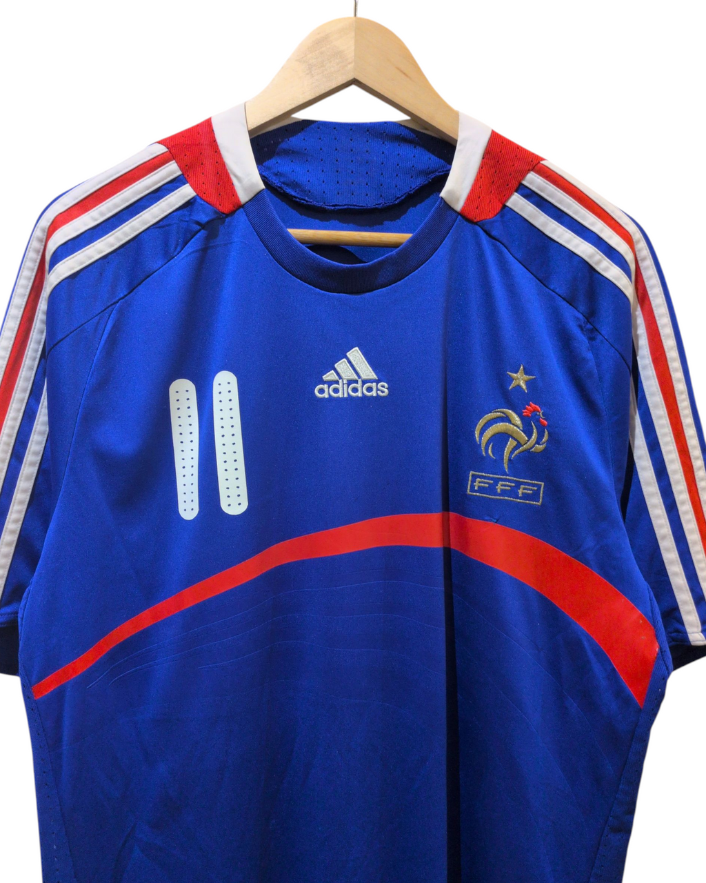 2007-08 France Adidas Home Shirt #11 Nasri - (L)