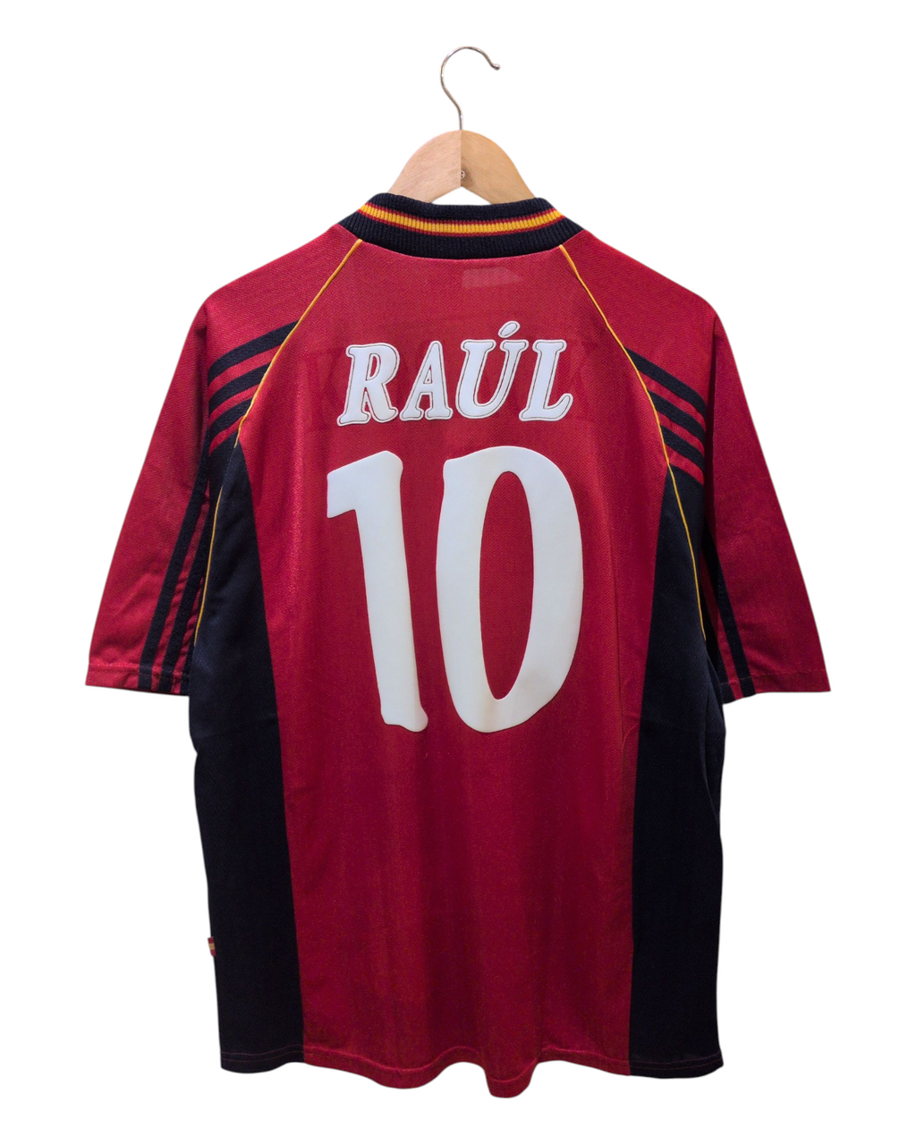 1998-99 Spain Adidas Home Shirt #10 Raul - (L)