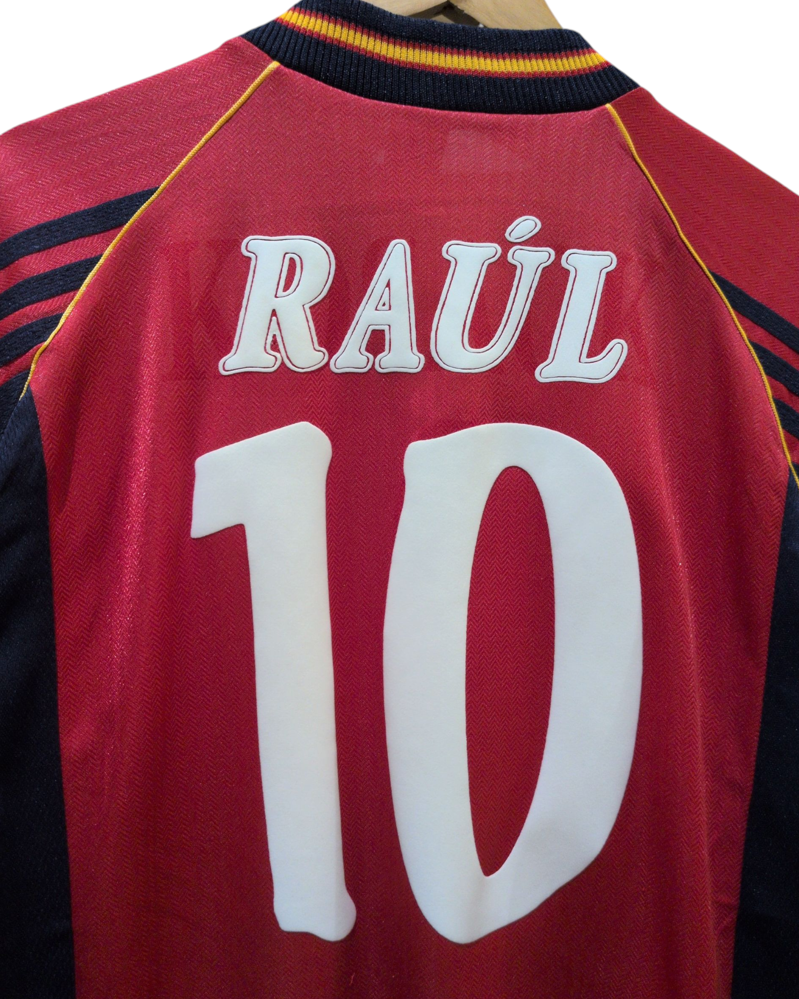 1998-99 Spain Adidas Home Shirt #10 Raul - (L)