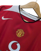 2004-06 Manchester United Nike Home Shirt #7 Ronaldo - (L)