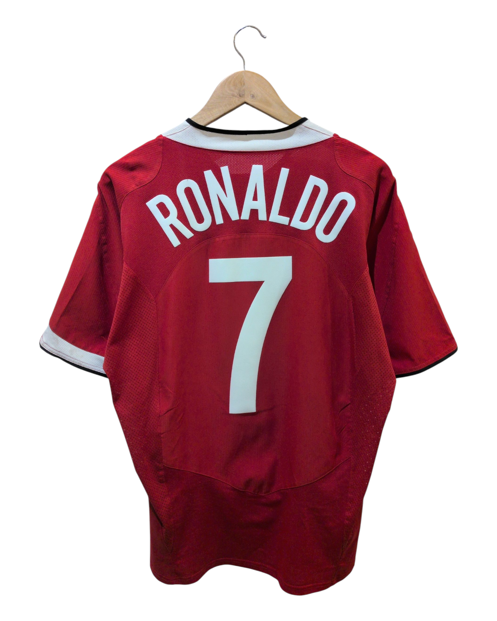 2004-06 Manchester United Nike Home Shirt #7 Ronaldo - (L)