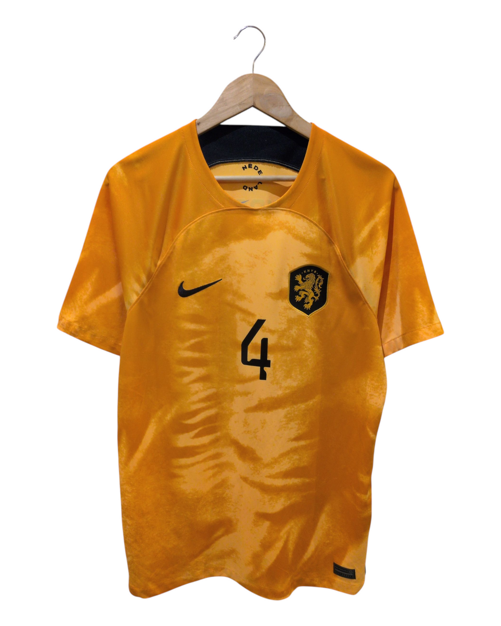 2022-23 Netherlands Nike Home Shirt #4 Virgil - (L)