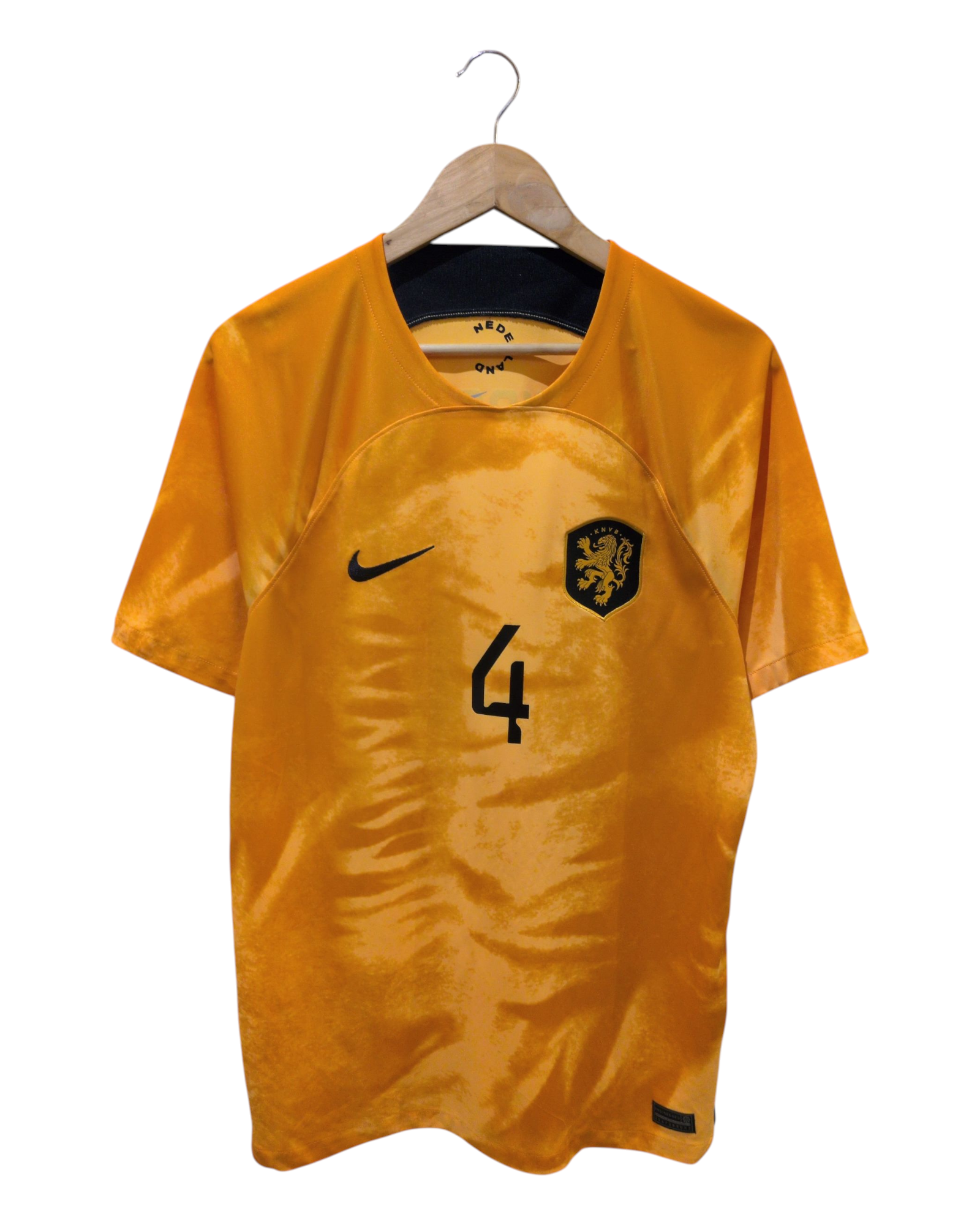 2022-23 Netherlands Nike Home Shirt #4 Virgil - (L)