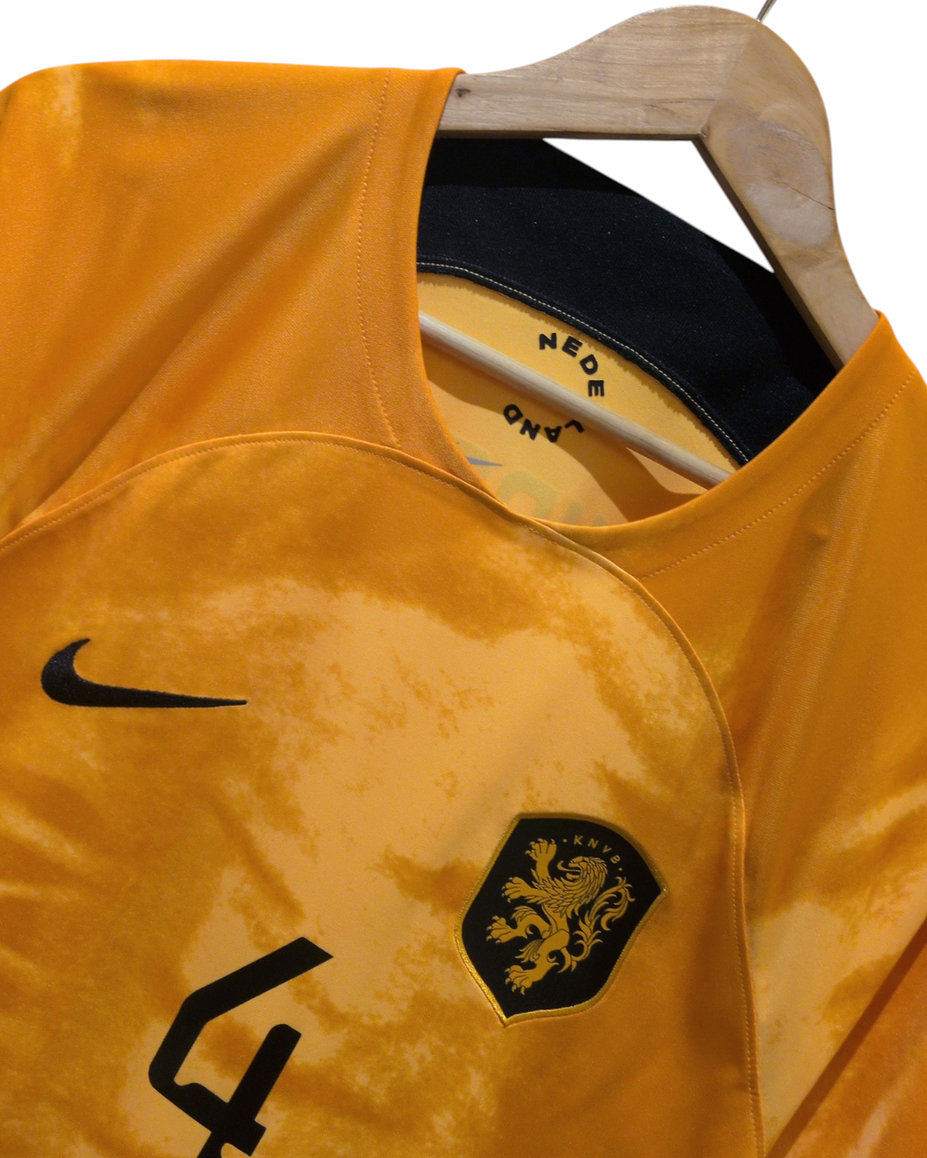 2022-23 Netherlands Nike Home Shirt #4 Virgil - (L)
