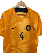2022-23 Netherlands Nike Home Shirt #4 Virgil - (L)