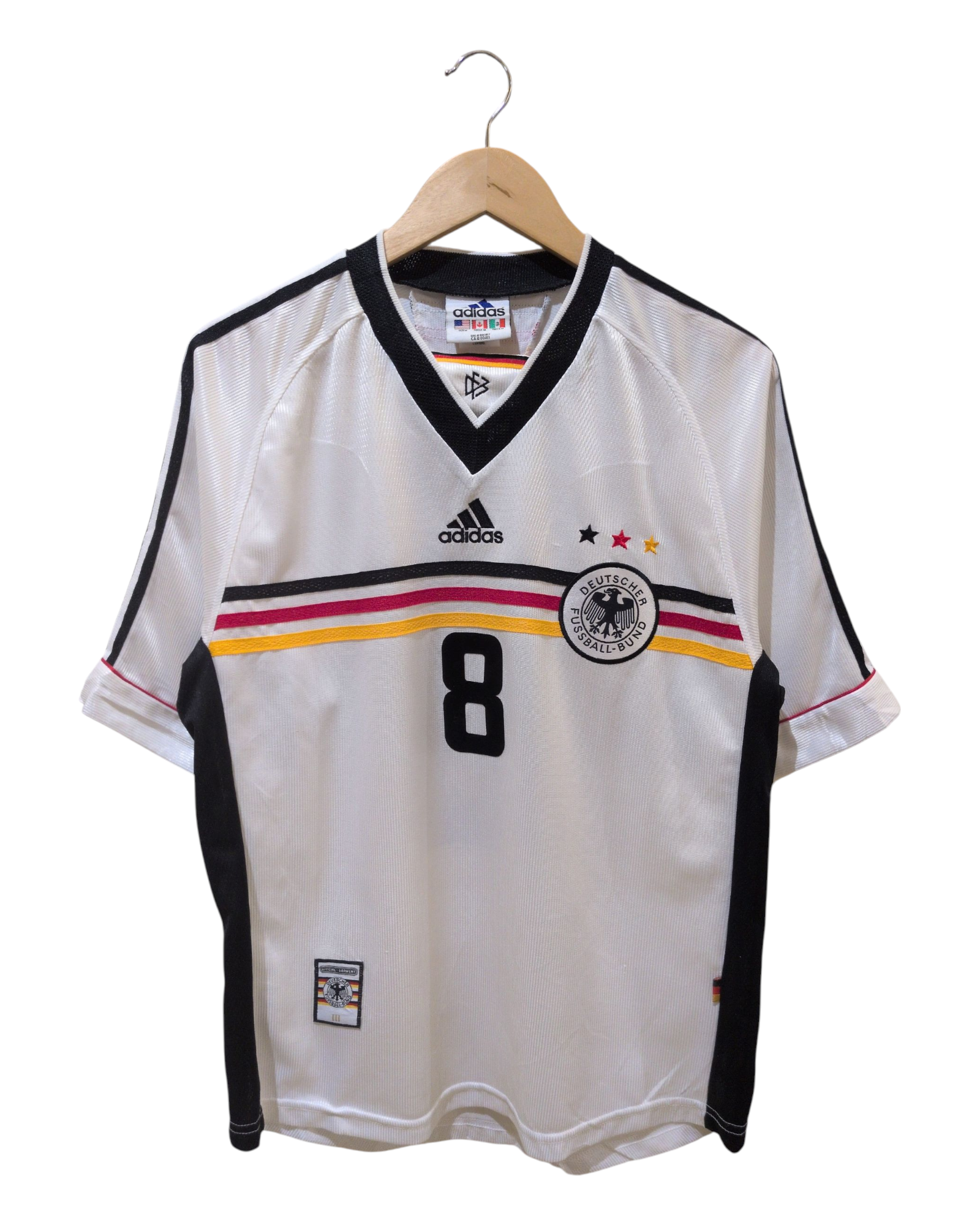 1998-00 Germany Adidas Home Shirt #8 Matthaus - (L)