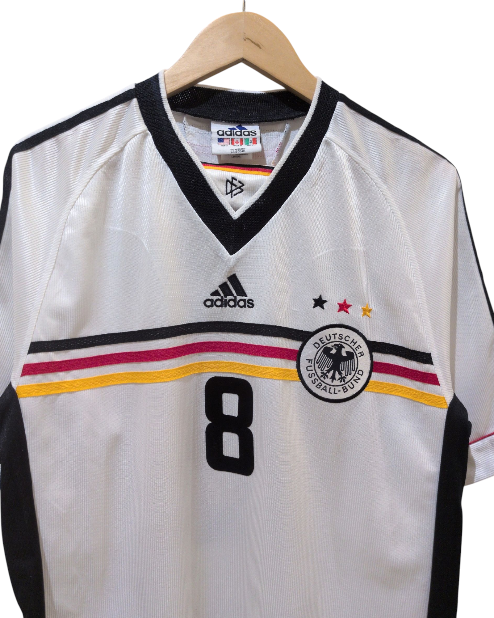 1998-00 Germany Adidas Home Shirt #8 Matthaus - (L)