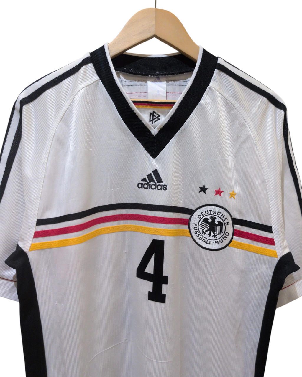 1998-00 Germany Adidas Home Shirt #4 Kohler - (L)