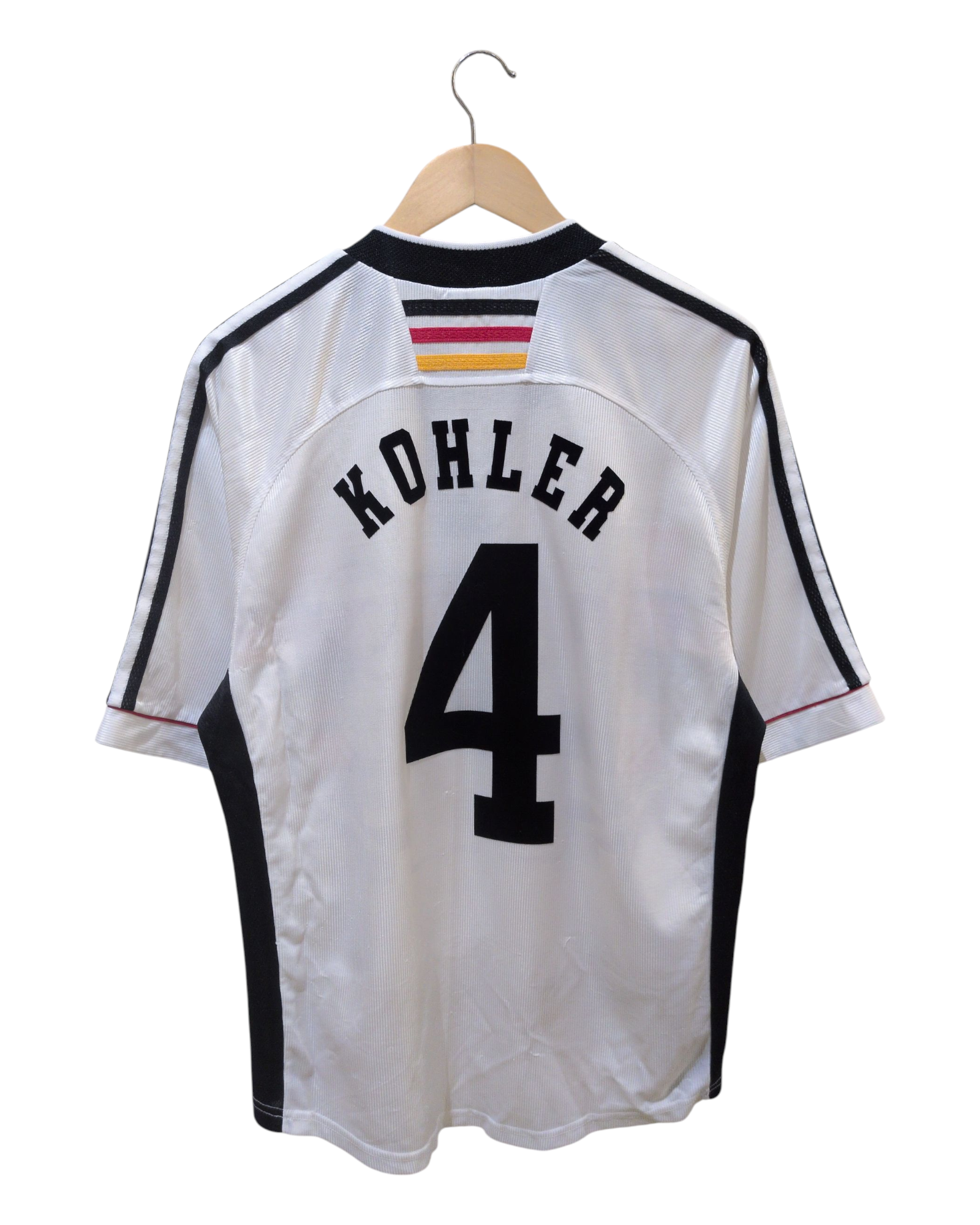 1998-00 Germany Adidas Home Shirt #4 Kohler - (L)