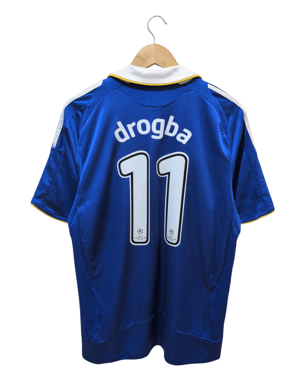 2008-09 Chelsea Adidas Home Shirt #11 Drogba - (L)