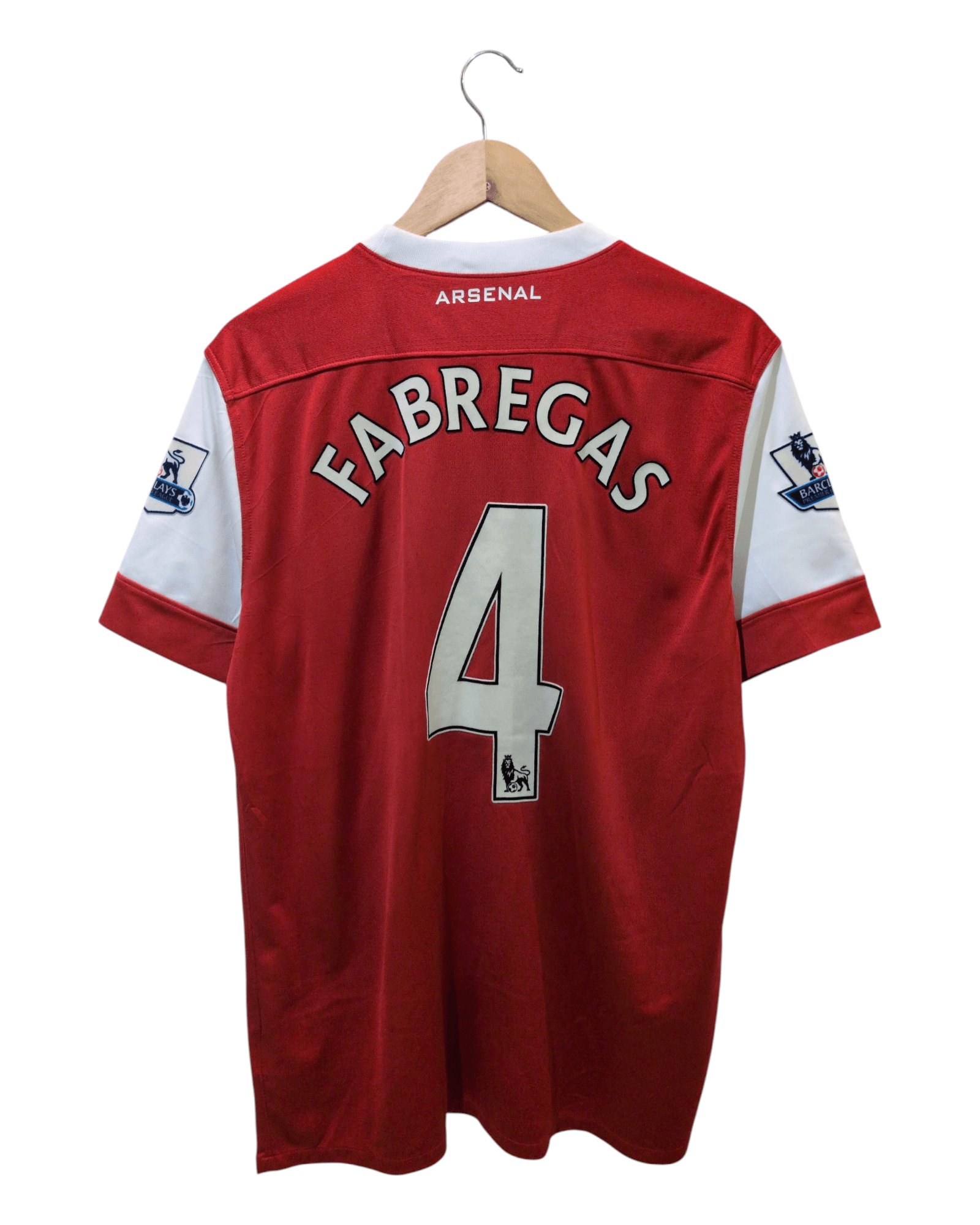 2010-11 Arsenal Nike Home Shirt #4 Fabregas - (L)