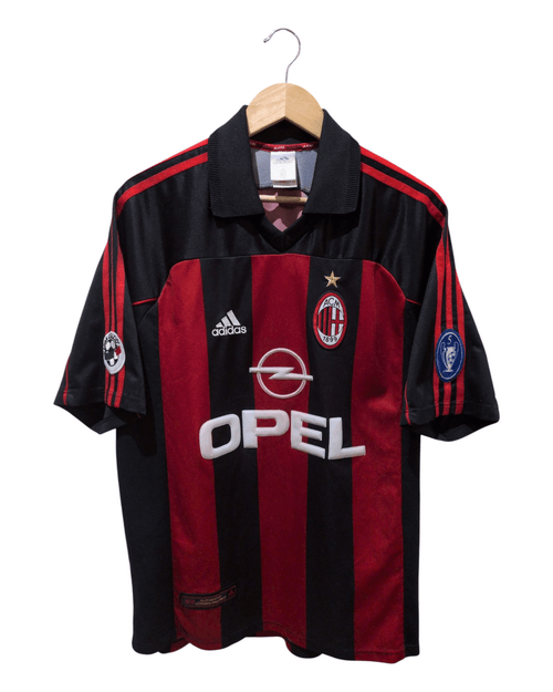 2000-02 AC Milan Adidas Home Shirt #9 Inzaghi - (L)