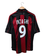 2000-02 AC Milan Adidas Home Shirt #9 Inzaghi - (L)
