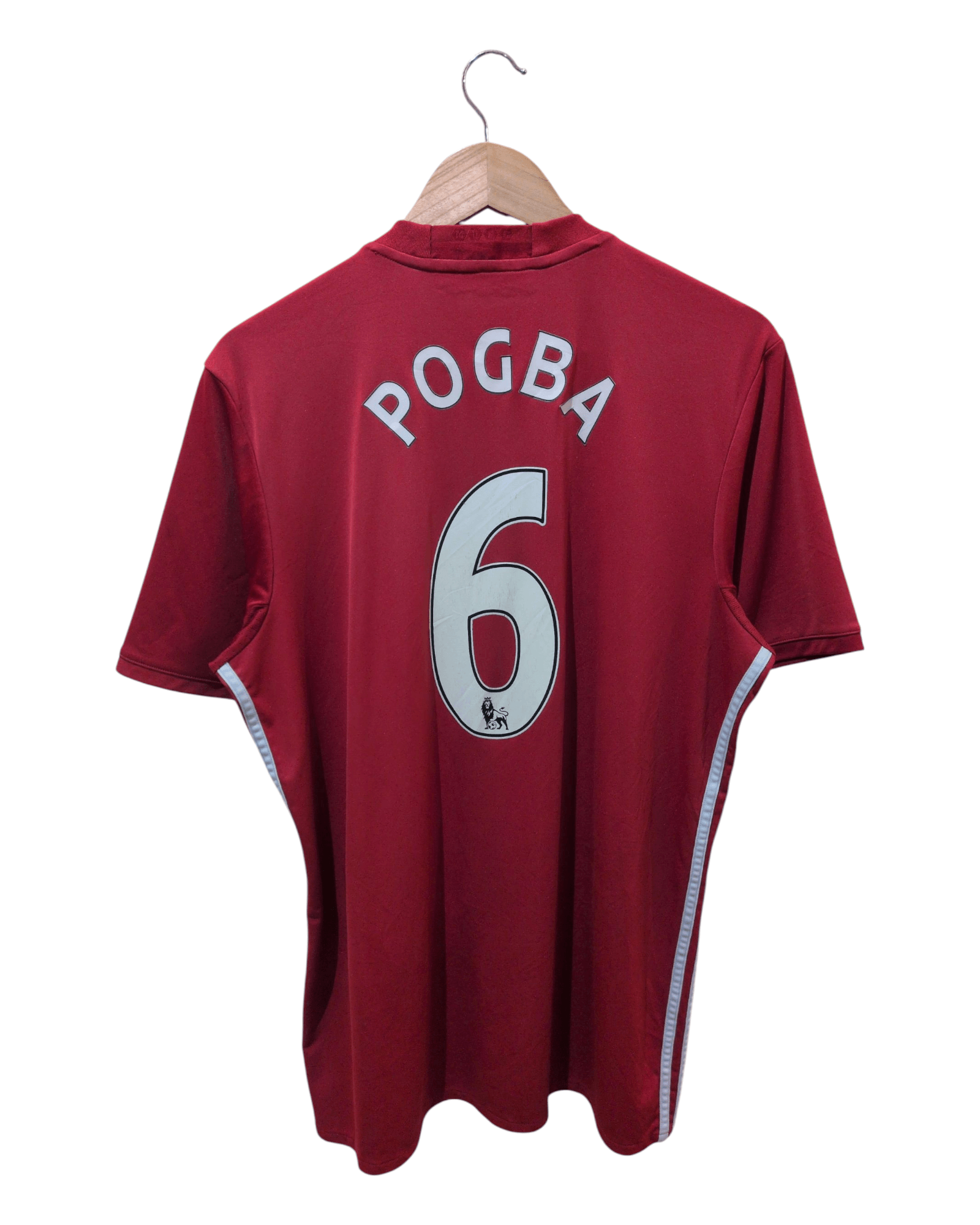 2016-17 Manchester United Adidas Home Shirt #6 Pogba - (L)