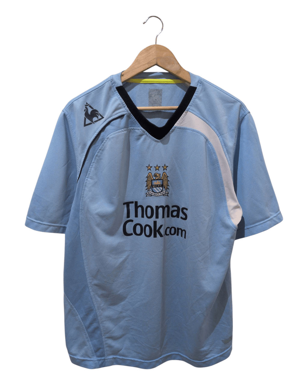 2008-09 Manchester City Le Coq Sportif Home Shirt - (XL)