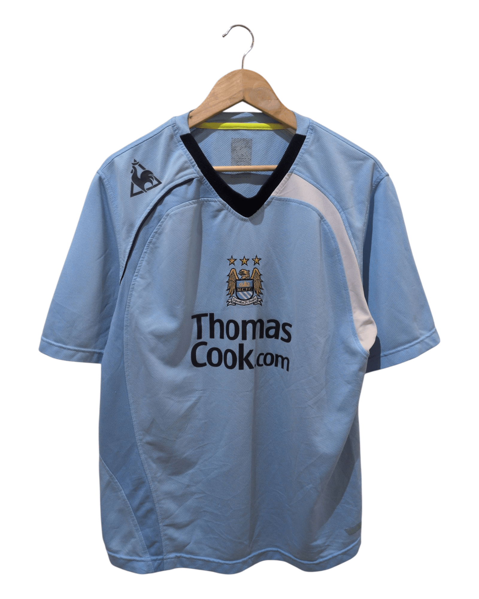 2008-09 Manchester City Le Coq Sportif Home Shirt - (XL)