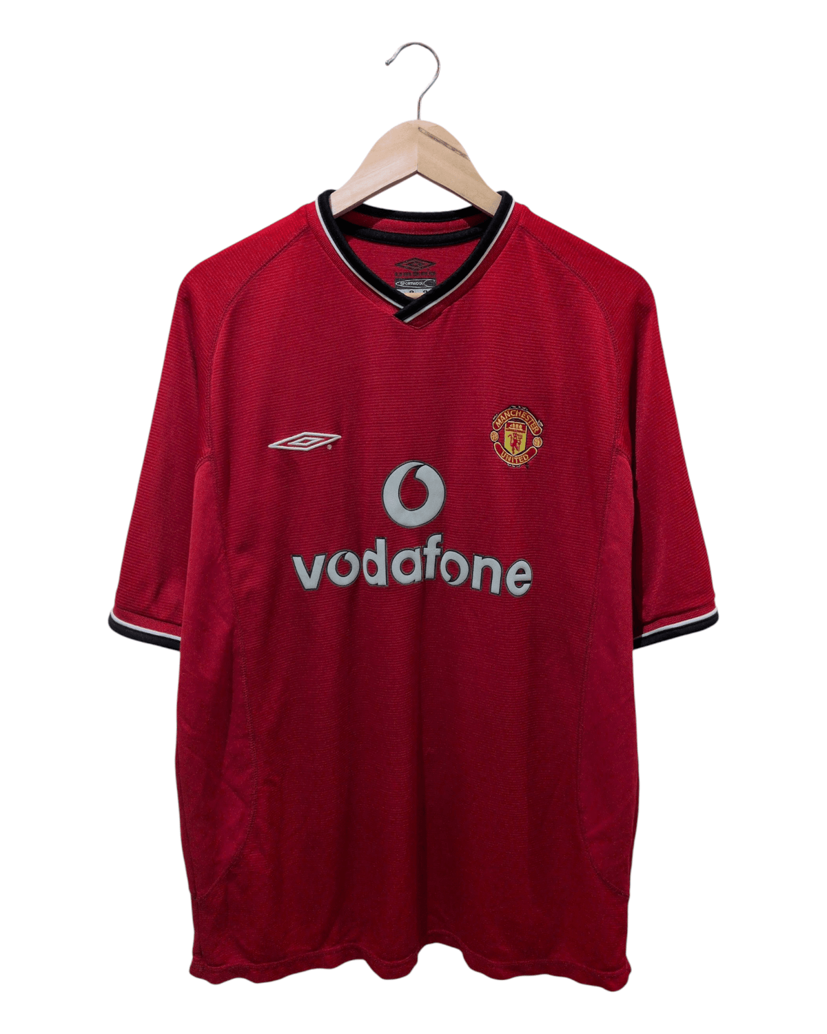 2000-02 Manchester United Umbro Home Shirt #6 Blanc - (L)