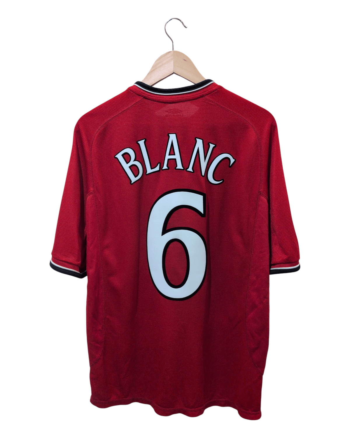 2000-02 Manchester United Umbro Home Shirt #6 Blanc - (L)