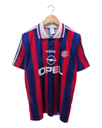 1995-97 Bayern Munich Adidas Home Shirt #17 Ziege - (L)