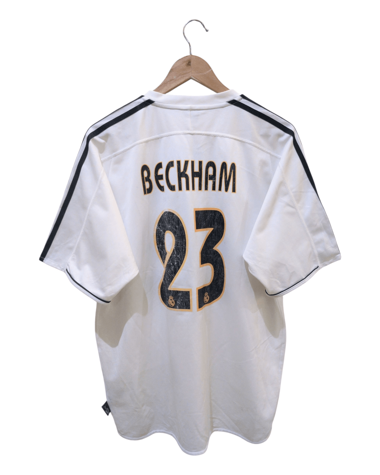 2003-04 Real Madrid Adidas Home Shirt #23 Beckham - (L)