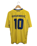 2007-09 Sweden Umbro Home Shirt #10 Ibrahimovic - (L)