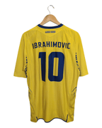 2007-09 Sweden Umbro Home Shirt #10 Ibrahimovic - (L)