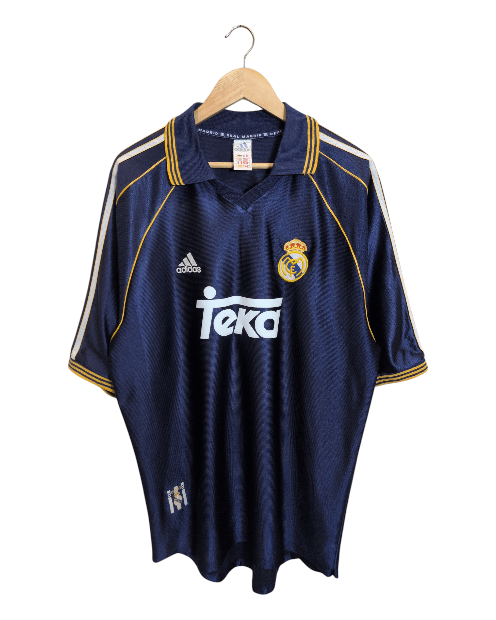 1998-99 Real Madrid Adidas Third Shirt #6 Redondo - (XL)