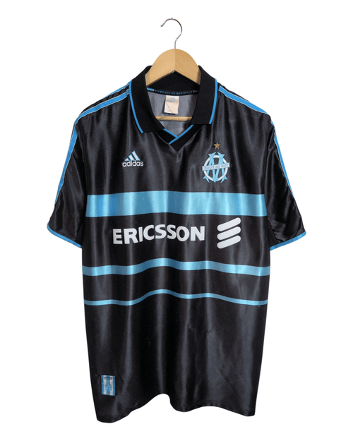 1999-00 Olympique Marseille Adidas Third Shirt #7 Pires - (XL)