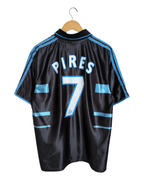 1999-00 Olympique Marseille Adidas Third Shirt #7 Pires - (XL)