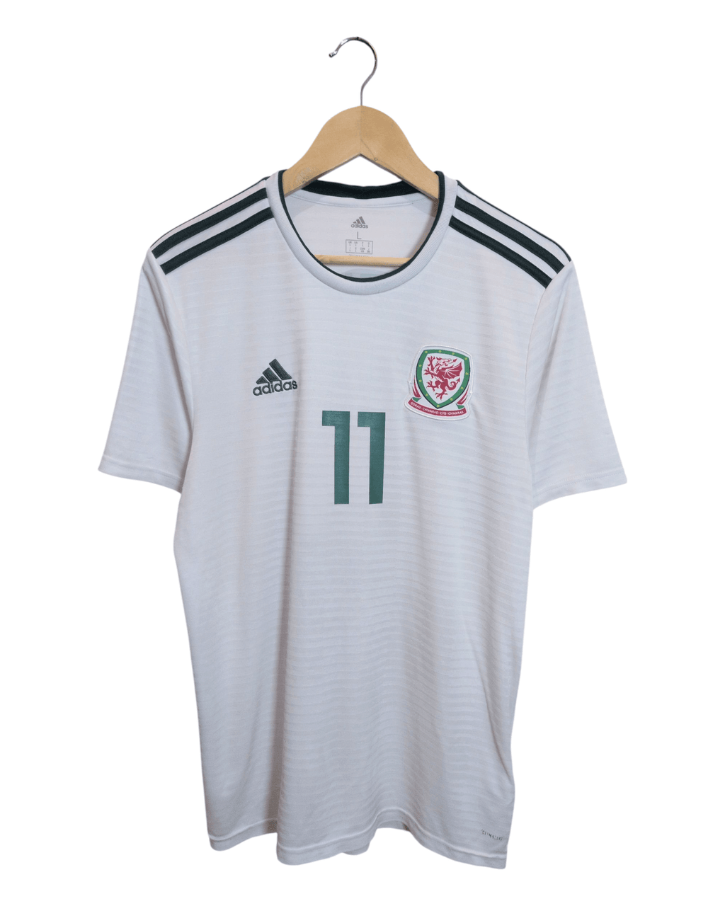 2018-19 Wales Adidas Away Shirt #11 Bale - (L)
