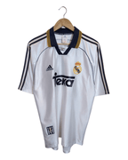 1999-00 Real Madrid Adidas Home Shirt #7 Raul - (M)