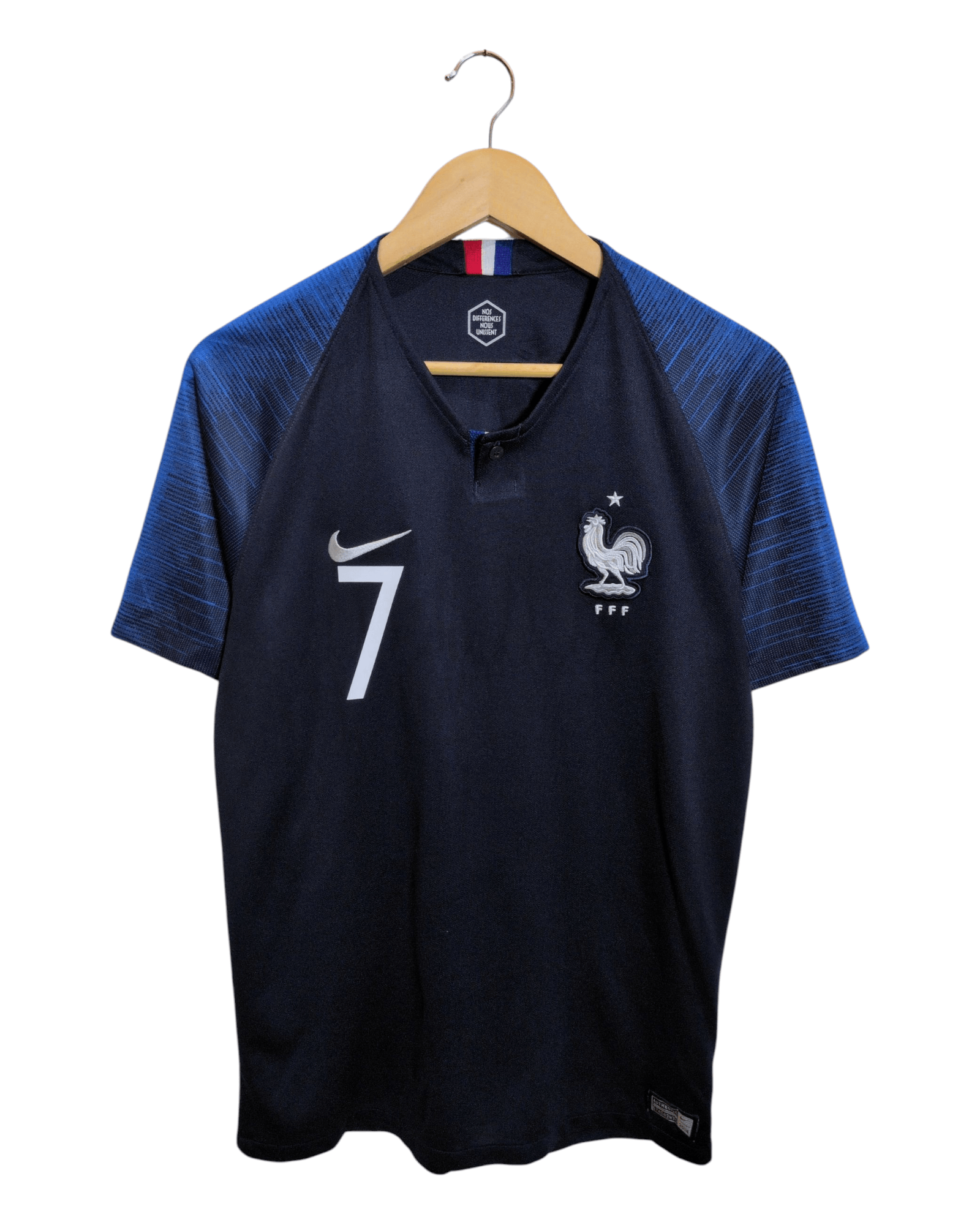 2018 France Nike Home Shirt #7 Griezmann - (M)