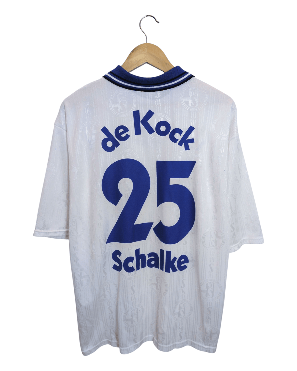 1997-98 Schalke Adidas Away Shirt #25 De Kock - (XL)