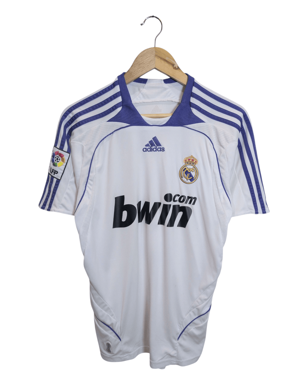 2007-08 Real Madrid Adidas Home Shirt #15 Drenthe - (M)