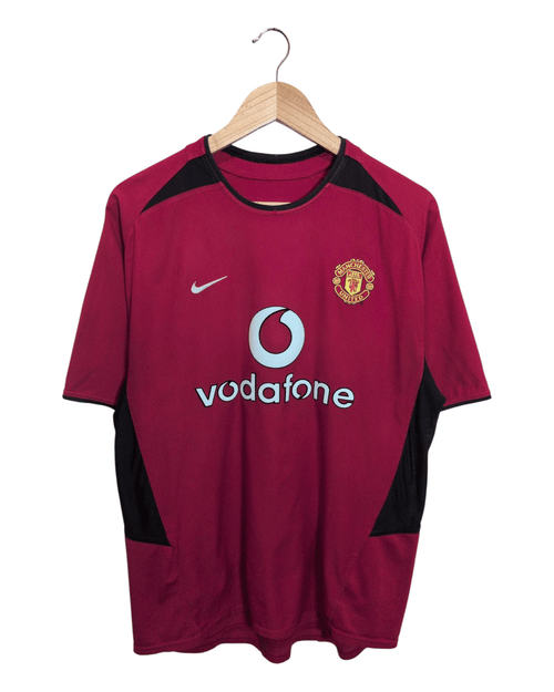 2002-04 Manchester United Nike Home Shirt #7 Beckham - (M)