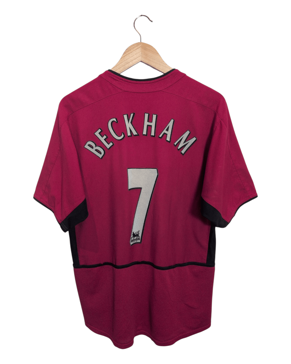 2002-04 Manchester United Nike Home Shirt #7 Beckham - (M)