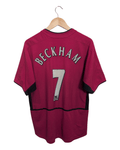 2002-04 Manchester United Nike Home Shirt #7 Beckham - (M)