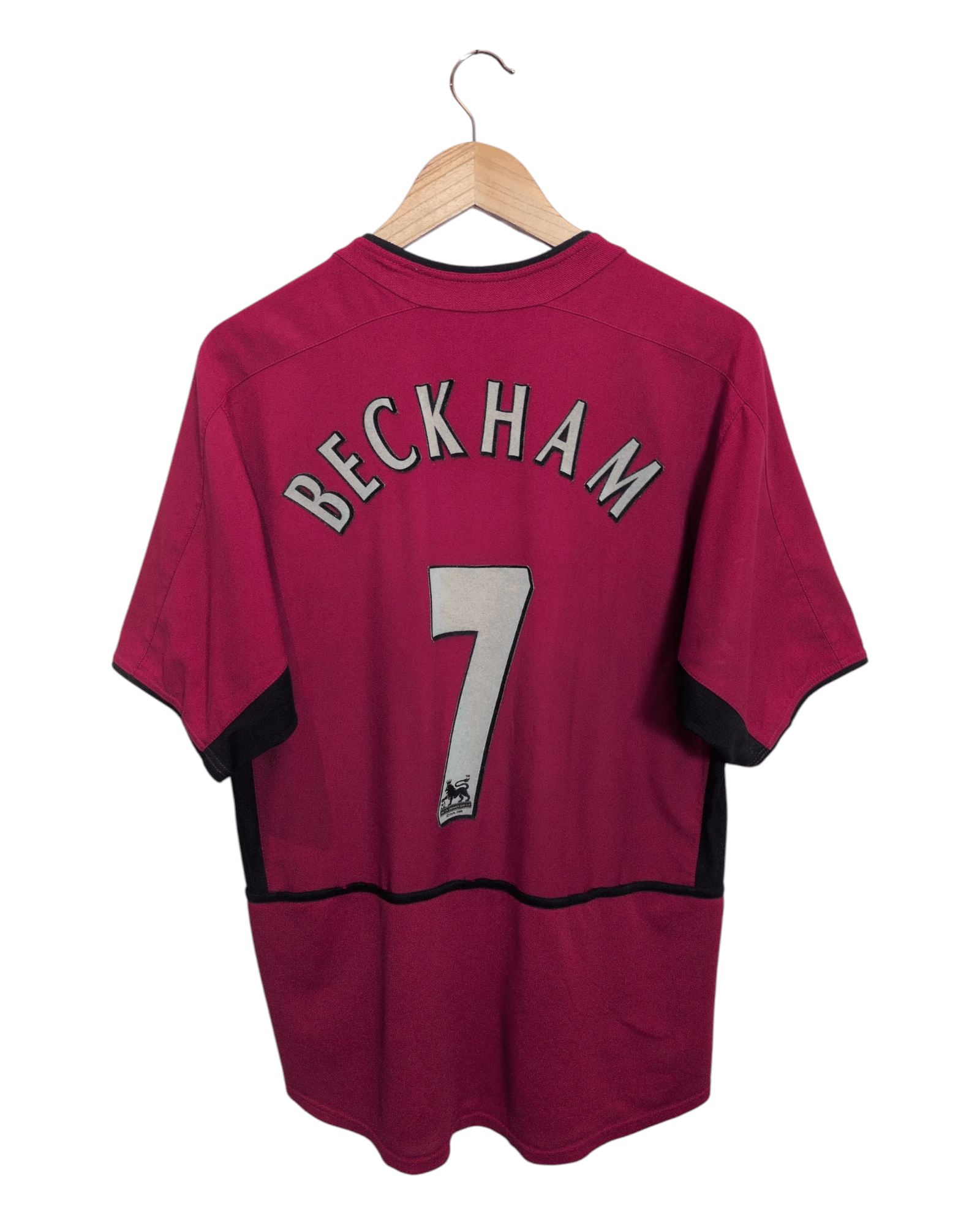 2002-04 Manchester United Nike Home Shirt #7 Beckham - (M)