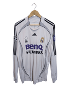 2006-07 Real Madrid Adidas Home L/S Shirt #23 Beckham - (L)
