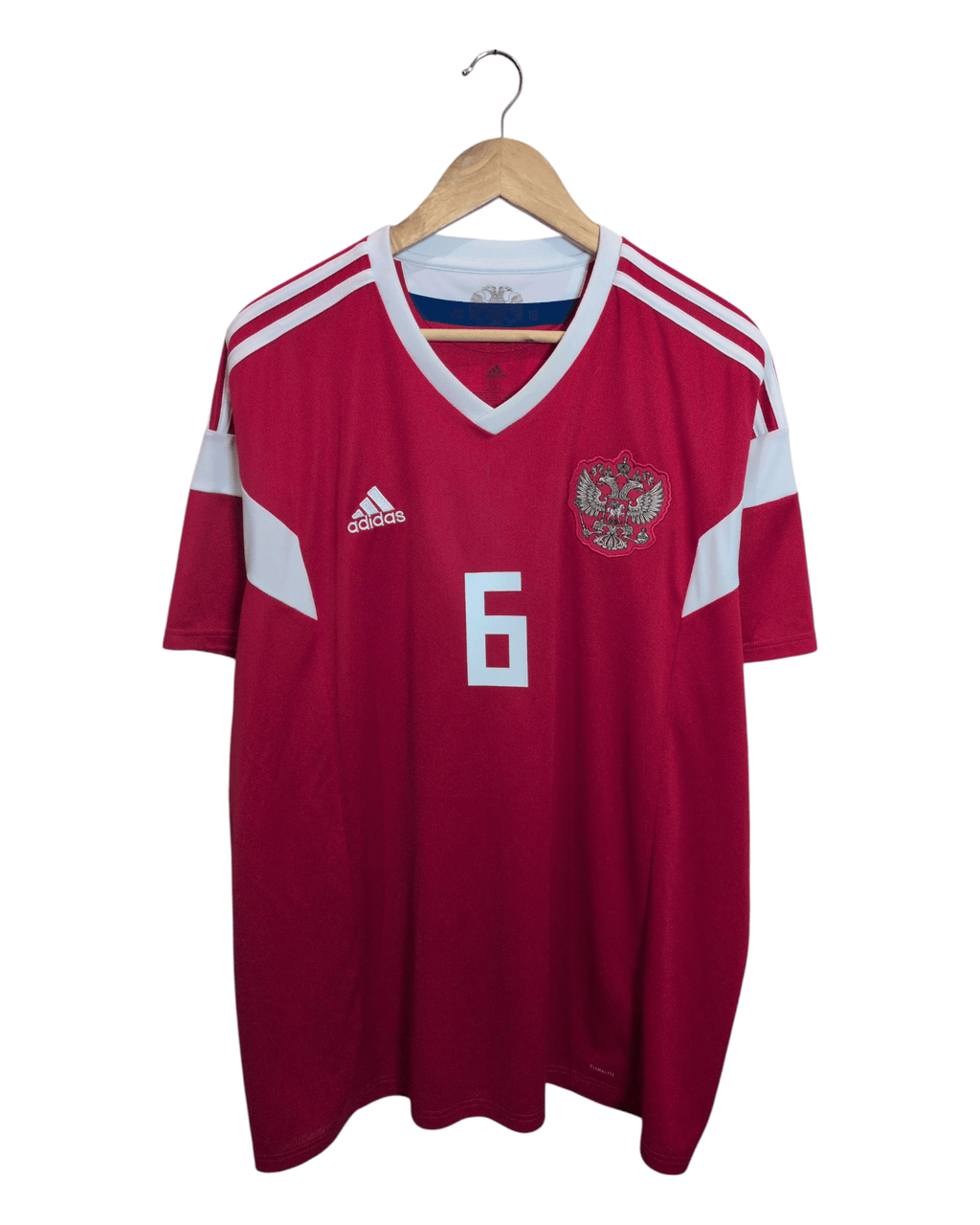 2018-19 Russia Adidas Home Shirt #6 Cherishev - (2XL)
